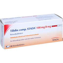 Abbildung: Tilidin comp. STADA 100 mg / 8 mg Retardtabletten 50 St, Retard-Tabletten PZN 02010770
