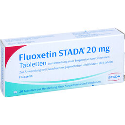 Abbildung: Fluoxetin STADA 20 mg Tabletten 20 St, Tabletten PZN 02011628