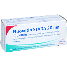 Abbildung: Fluoxetin STADA 20 mg Tabletten 50 St, Tabletten PZN 02011692
