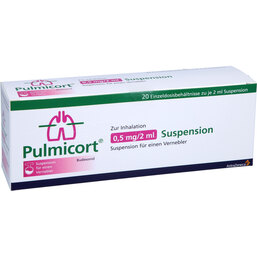 Abbildung: Pulmicort 0,5 mg / 2 ml Suspension für einen Vernebler 20X2 ml, Suspension für einen Vernebler PZN 02018725