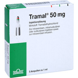 Abbildung: Tramal 50 mg Injektions- / Infusionslösung 5 St, Injektions-/Infusionslösung PZN 02029172