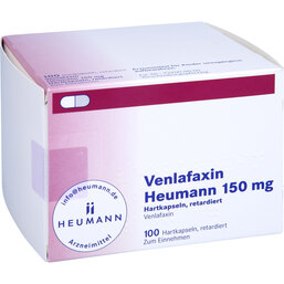 Abbildung: Venlafaxin Heumann 150 mg Hartkapseln retardiert 100 St, Retard-Kapseln PZN 02031269