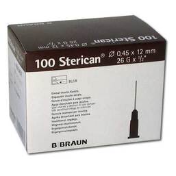Abbildung: Sterican Ins.Einm.kanüle 26Gx1 / Kanüle, 100 St PZN 02040676
