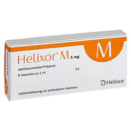 Abbildung: Helixor M® 1 mg Ampullen Ampullen, 8 St PZN 02043427