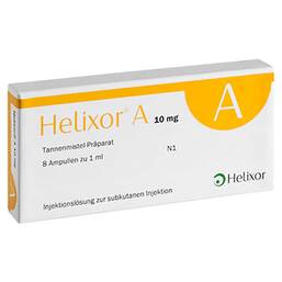 Abbildung: Helixor A® 10 mg Ampullen 8 St, Ampullen PZN 02043545