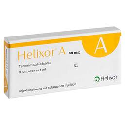 Abbildung: Helixor A® 50 mg Ampullen 8 St, Ampullen PZN 02043746