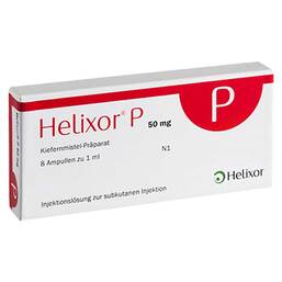 Abbildung: Helixor P® 50 mg Ampullen 8 St, Ampullen PZN 02043781