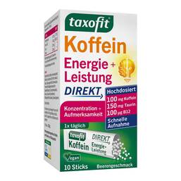Abbildung: Taxofit Koffein B12 Energie Direkt Granulat 10 St, Granulat PZN 02053271