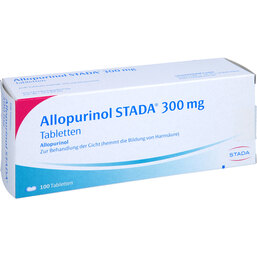 Abbildung: Allopurinol STADA 300 mg Tabletten 100 St, Tabletten PZN 02055519