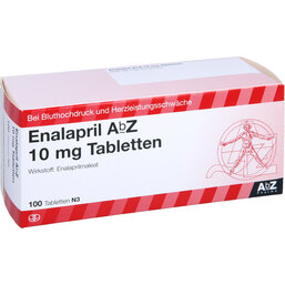 Abbildung: Enalapril AbZ 10 mg Tabletten 100 St, Tabletten PZN 02058593