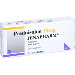 Abbildung: Prednisolon 10 mg Jenapharm Tabletten 20 St, Tabletten PZN 02065110