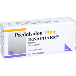 Abbildung: Prednisolon 10 mg Jenapharm Tabletten 50 St, Tabletten PZN 02065127