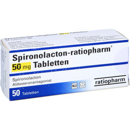 Abbildung: Spironolacton ratiopharm 50 mg Tabletten 50 St, Tabletten PZN 02071085