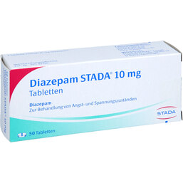 Abbildung: Diazepam STADA 10 mg Tabletten 50 St, Tabletten PZN 02077171