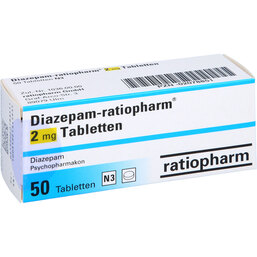 Abbildung: Diazepam ratiopharm 2 mg Tab 50 St, Tabletten PZN 02078851