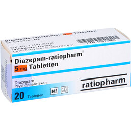 Abbildung: Diazepam ratiopharm 5 mg Tab 20 St, Tabletten PZN 02078868