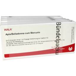 Abbildung: Apis Belladonna cum Mercurio Ampullen Ampullen, 50X1 ml PZN 02084662
