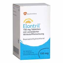 Abbildung: Elontril 150 mg Tabletten 30 St, Tablette mit veränderter Wirkstofffreisetzung PZN 02084774