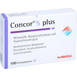 Abbildung: Concor 5 plus Filmtabletten 100 St, Filmtabletten PZN 02091662