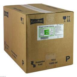 Abbildung: Ringer Lactat Lösung Plastik Infusionslösung 10X1000 ml, Infusionslösung PZN 02098753