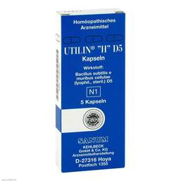 Abbildung: Utilin H D5 Kapseln Kapseln, 5 St PZN 02100705