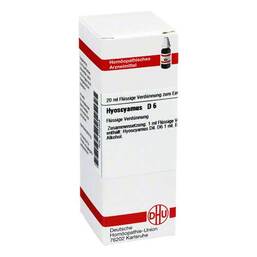 Abbildung: DHU Hyoscyamus D 6 Dilution 20 ml, Dilution PZN 02102408