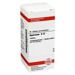 Abbildung: DHU Hypericum D 12 Tabletten Tabletten, 80 St PZN 02102420