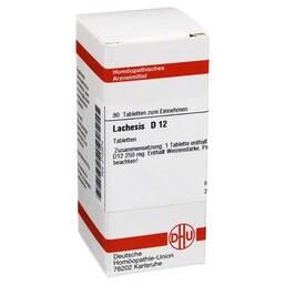 Abbildung: DHU Lachesis D 12 Tabletten Tabletten, 80 St PZN 02102874
