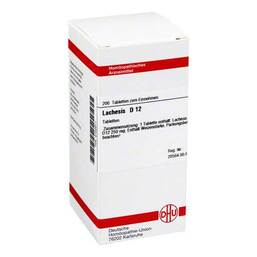 Abbildung: DHU Lachesis D 12 Tabletten Tabletten, 200 St PZN 02102911