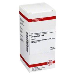 Abbildung: Lycopodium D 4 Tabletten Tabletten, 200 St PZN 02103313