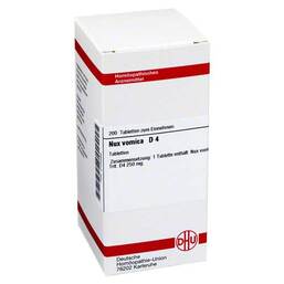 Abbildung: Nux vomica D 4 Tabletten Tabletten, 200 St PZN 02103589