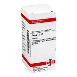 Abbildung: DHU Sepia D 12 Tabletten Tabletten, 80 St PZN 02105944