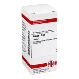 Abbildung: DHU Silicea D 30 Tabletten Tabletten, 80 St PZN 02106151