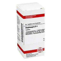 Abbildung: DHU Staphisagria D 4 Tabletten Tabletten, 80 St PZN 02106458