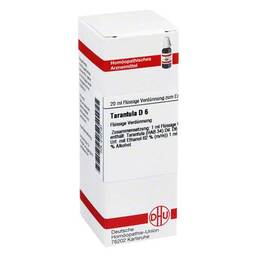 Abbildung: DHU Tarantula D 6 Dilution Dilution, 20 ml PZN 02107191