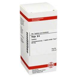 Abbildung: Thuja D 6 Tabletten Tabletten, 200 St PZN 02107707