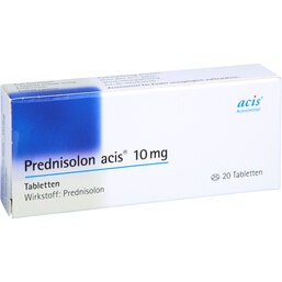 Abbildung: Prednisolon Acis 10 mg Tabletten 20 St, Tabletten PZN 02107854