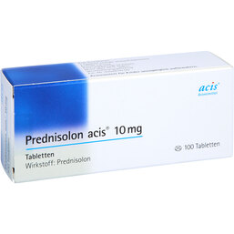 Abbildung: Prednisolon Acis 10 mg Tabletten 100 St, Tabletten PZN 02107908