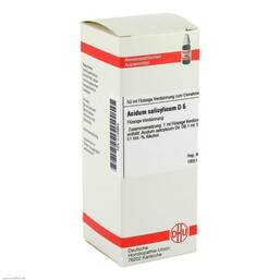 Abbildung: Acidum salicylicum D 6 Dilution Dilution, 50 ml PZN 02108954