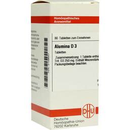 Abbildung: Alumina D 3 Tabletten Tabletten, 80 St PZN 02109557