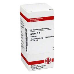 Abbildung: DHU Arnica D 2 Tabletten 80 St, Tabletten PZN 02110253