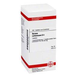 Abbildung: DHU Barium carbonicum D 4 Tabletten Tabletten, 200 St PZN 02111152