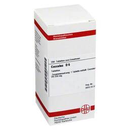 Abbildung: DHU Cocculus D 6 Tabletten Tabletten, 200 St PZN 02112849