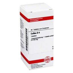 Abbildung: Coffea D 4 Tabletten Tabletten, 80 St PZN 02112944