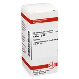 Abbildung: Coffea D 12 Tabletten Tabletten, 80 St PZN 02112967