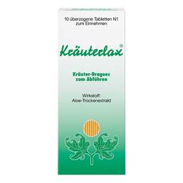 Abbildung: Kräuterlax Dr. Henk 15 mg Kräuterdrag.z.Abführen 10 St, Überzogene Tabletten PZN 02115517