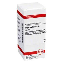 Abbildung: DHU Hepar sulfuris D 30 Tabletten Tabletten, 80 St PZN 02115546