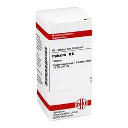 Abbildung: DHU Hydrastis D 6 Tabletten Tabletten, 80 St PZN 02115664