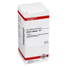 Abbildung: DHU Kalium jodatum D 6 Tabletten Tabletten, 200 St PZN 02115799