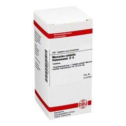 Abbildung: DHU Mercurius solubilis D 6 Tablett Tabletten, 200 St PZN 02116445